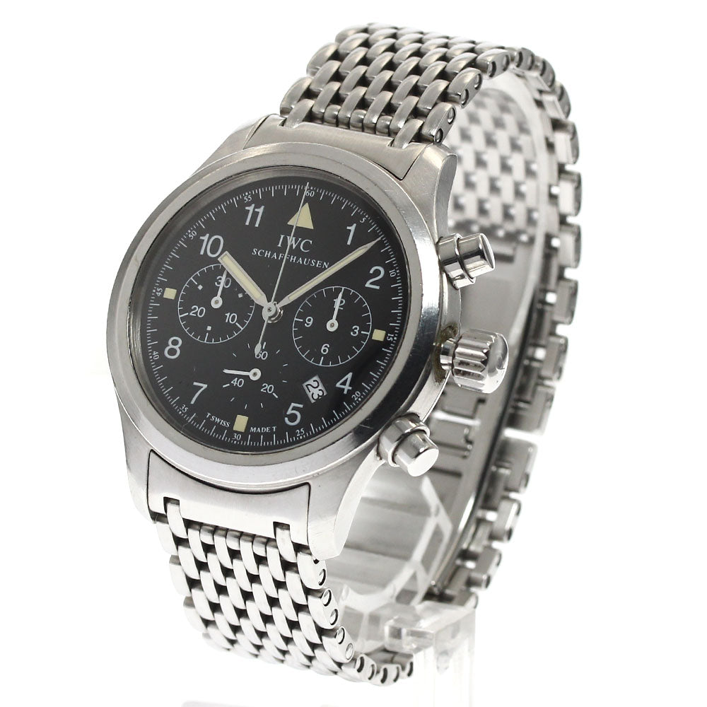 IWC SCHAFFHAUSEN Freeger IW374101 Chronograph black Dial Quartz Men's Watch_888385