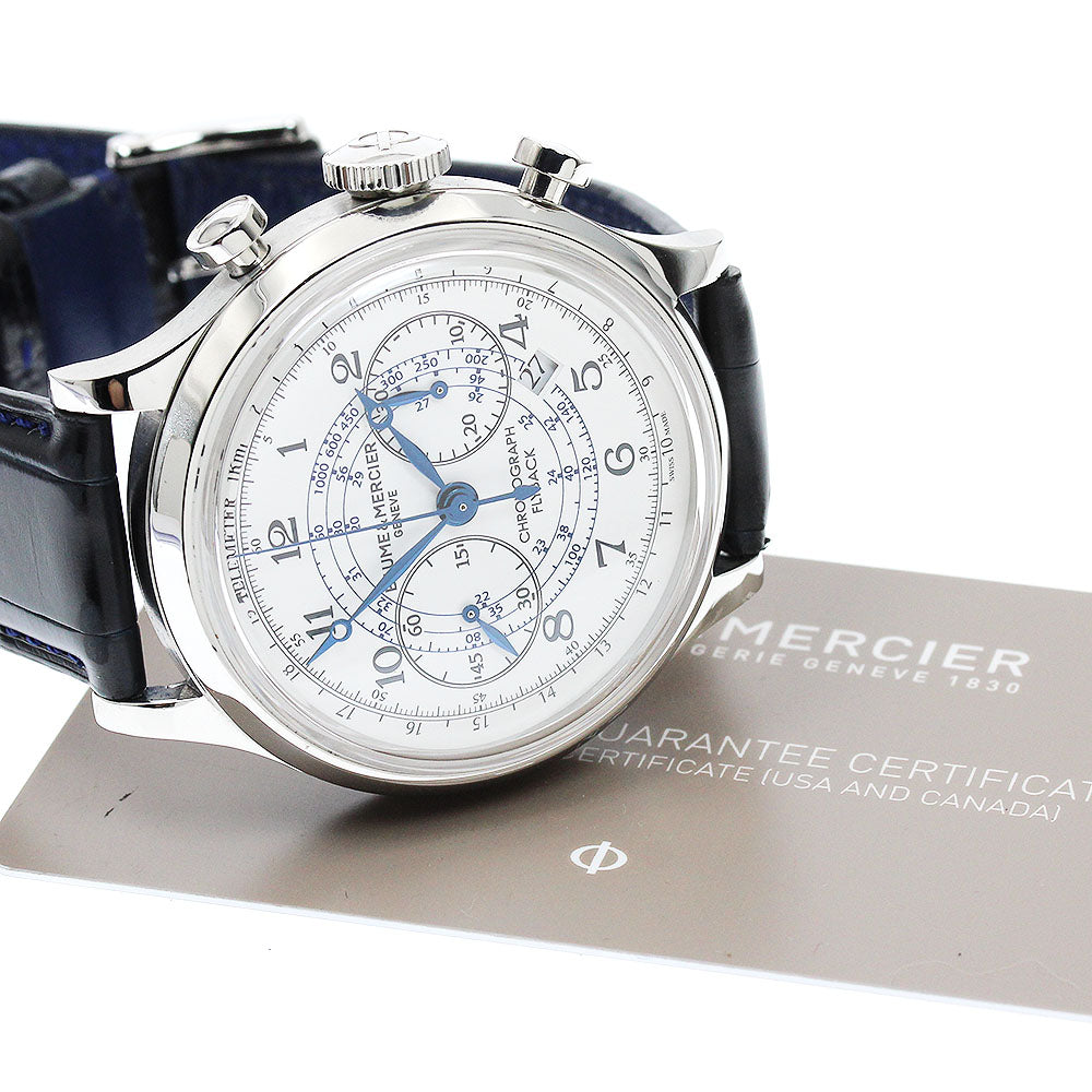 Baume & Mercier Cape Land flyback MOA10006 Chronograph Date white Dial Automatic Men's Watch_888392