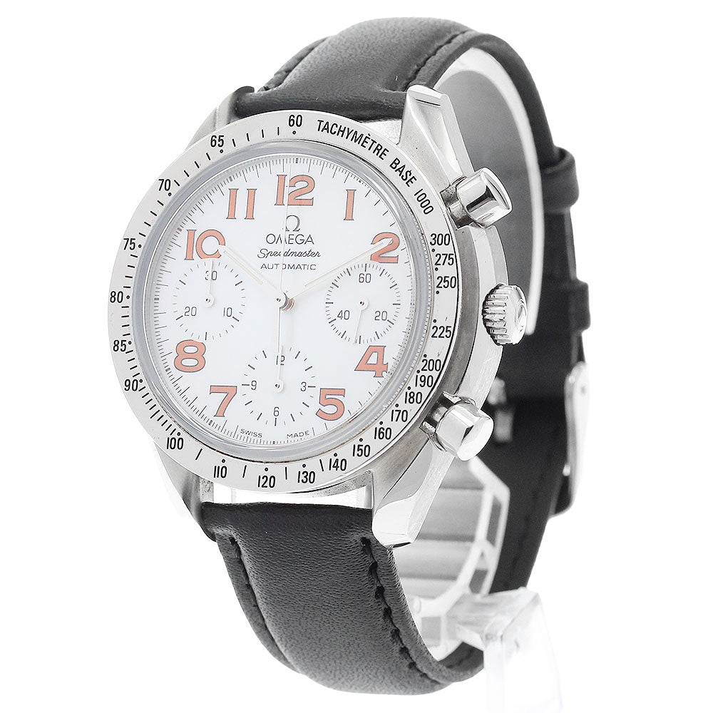 OMEGA Speed master reduced 3834.78.38 Chronograph White shell Dial Automatic Boy's Watch_888393