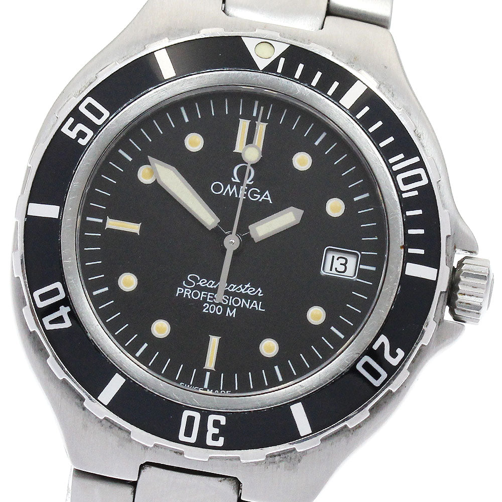 OMEGA Seamaster200 Date black Dial Quartz Men's Watch_888394