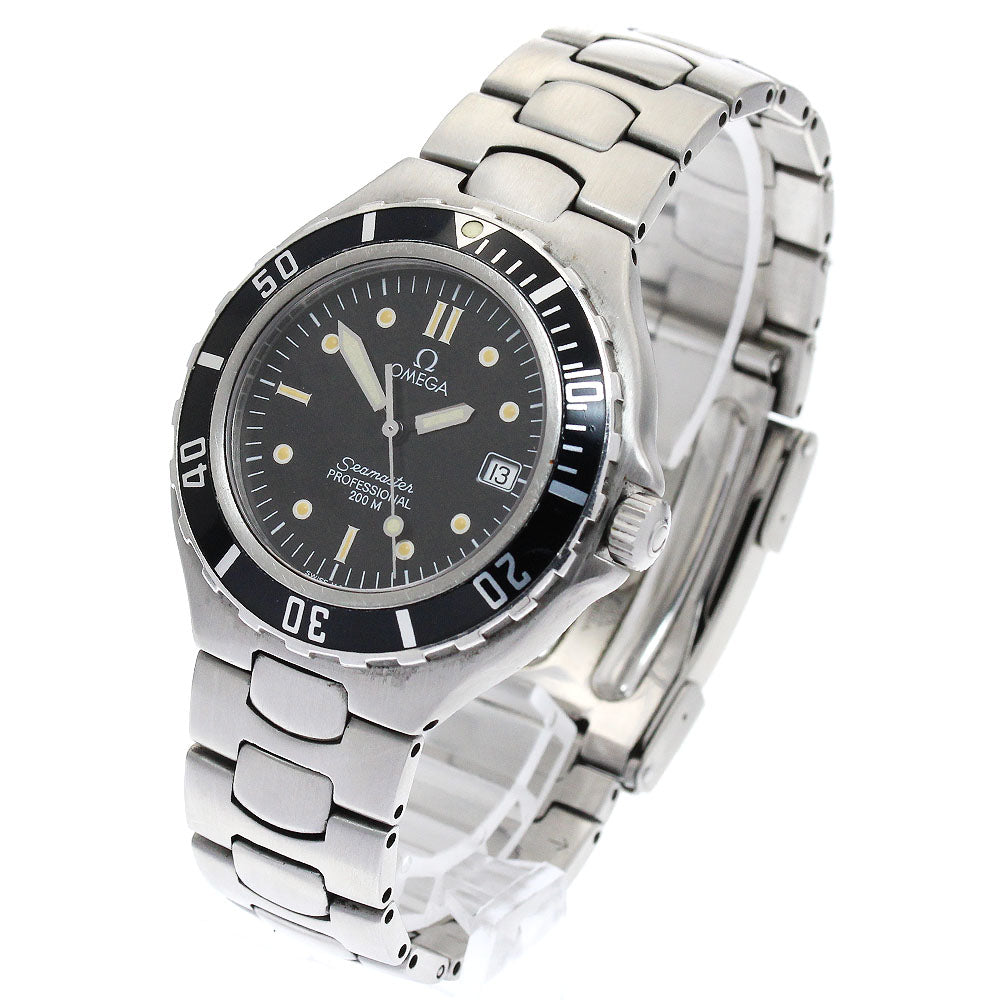 OMEGA Seamaster200 Date black Dial Quartz Men's Watch_888394