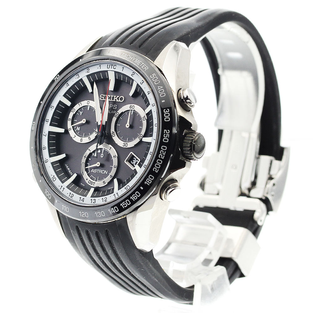 SEIKO Astron SBXB015/8X82-0AC0 black Dial Solar Powered Radio Men's Watch_888410