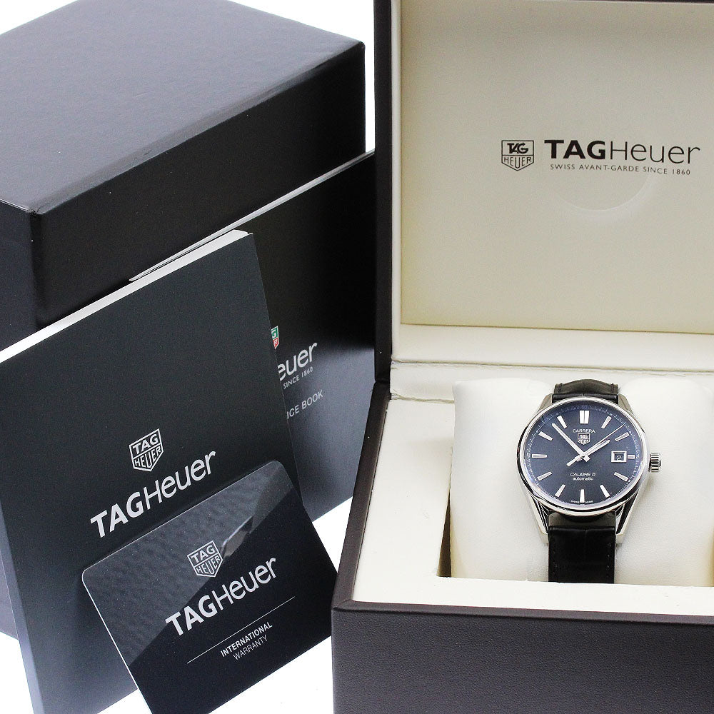 TAG HEUER Carrera Caliber 5 WAR211A-1 Date black Dial Automatic Men's Watch_888415