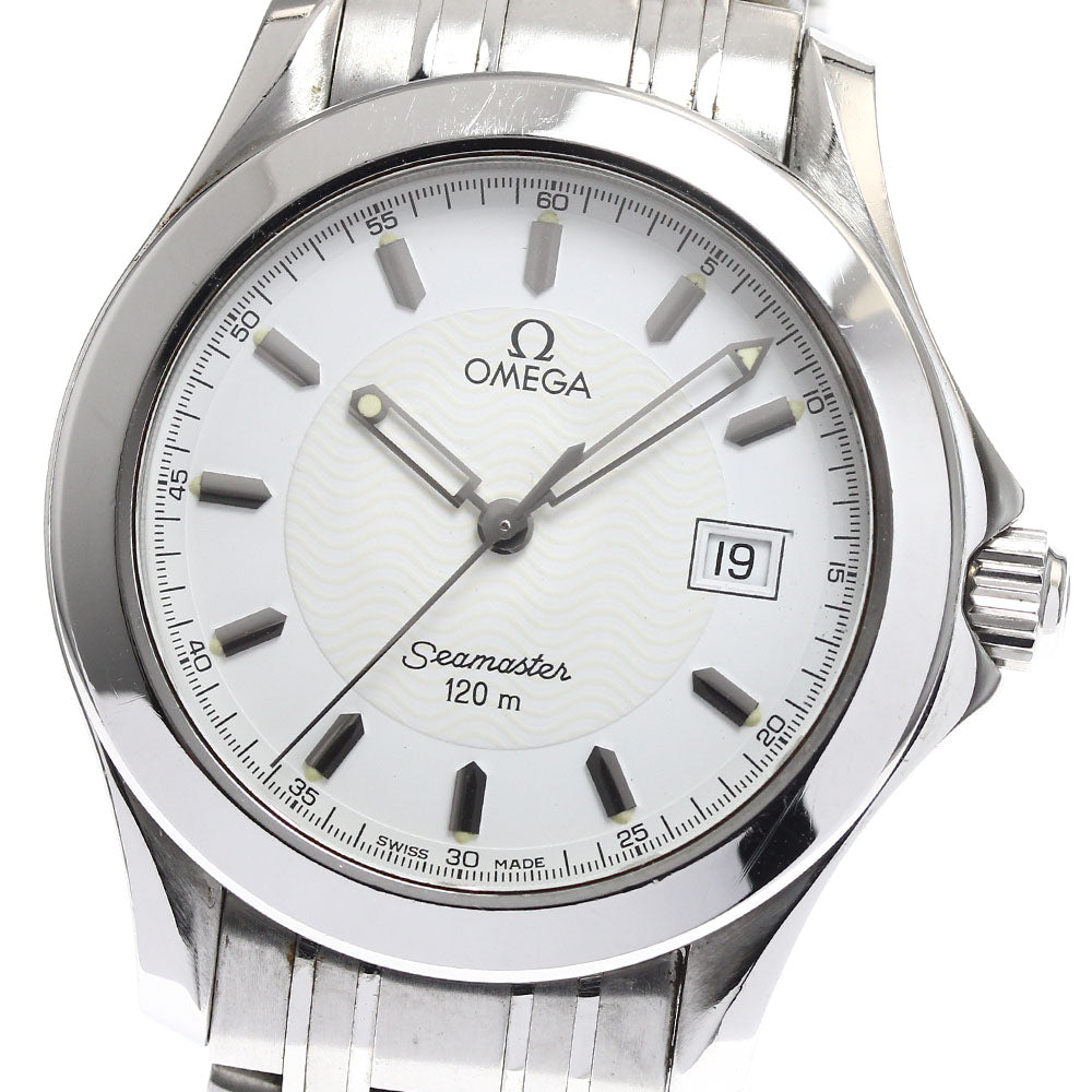 OMEGA Seamaster120 2511.21 Date white Dial Quartz Men's Watch_888426