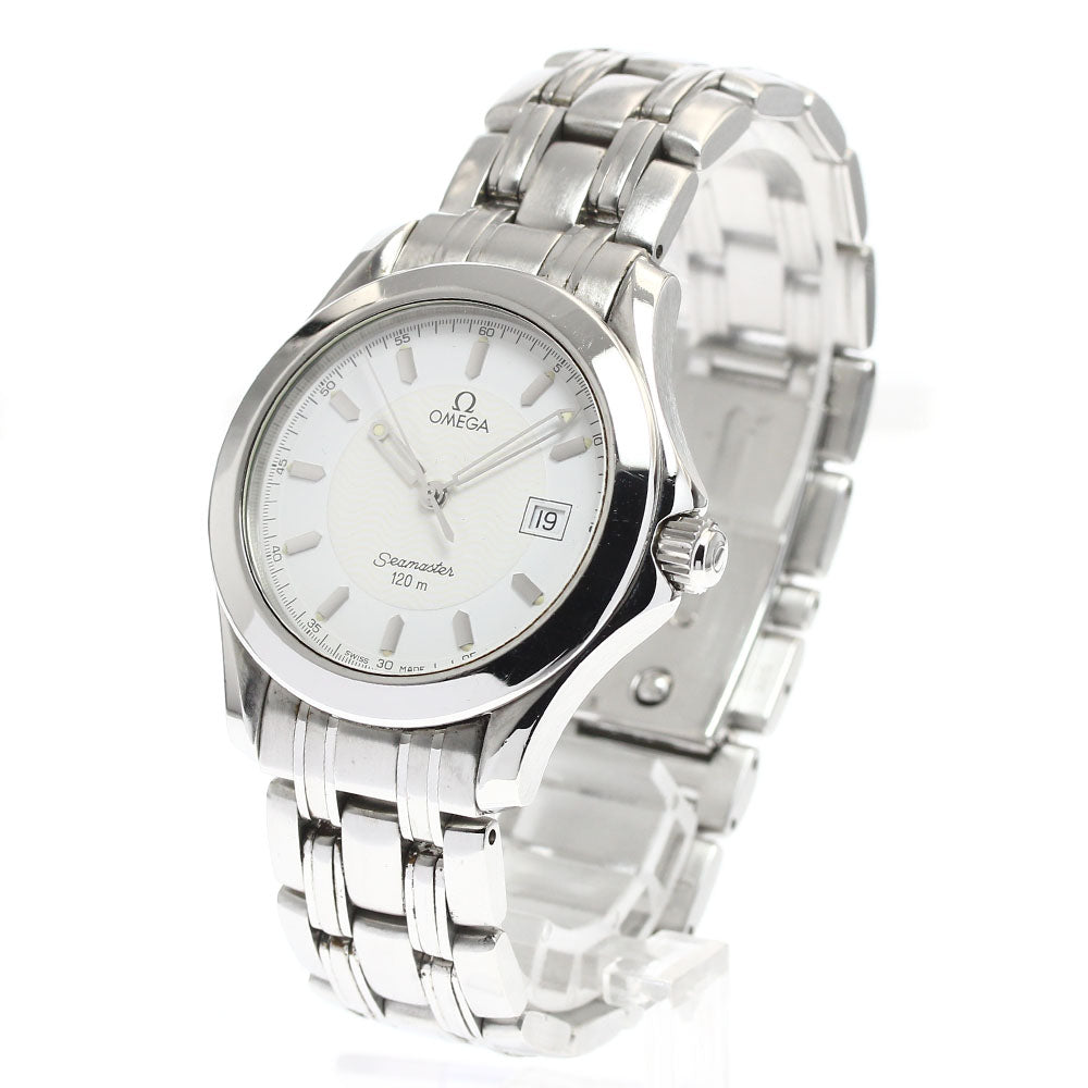 OMEGA Seamaster120 2511.21 Date white Dial Quartz Men's Watch_888426