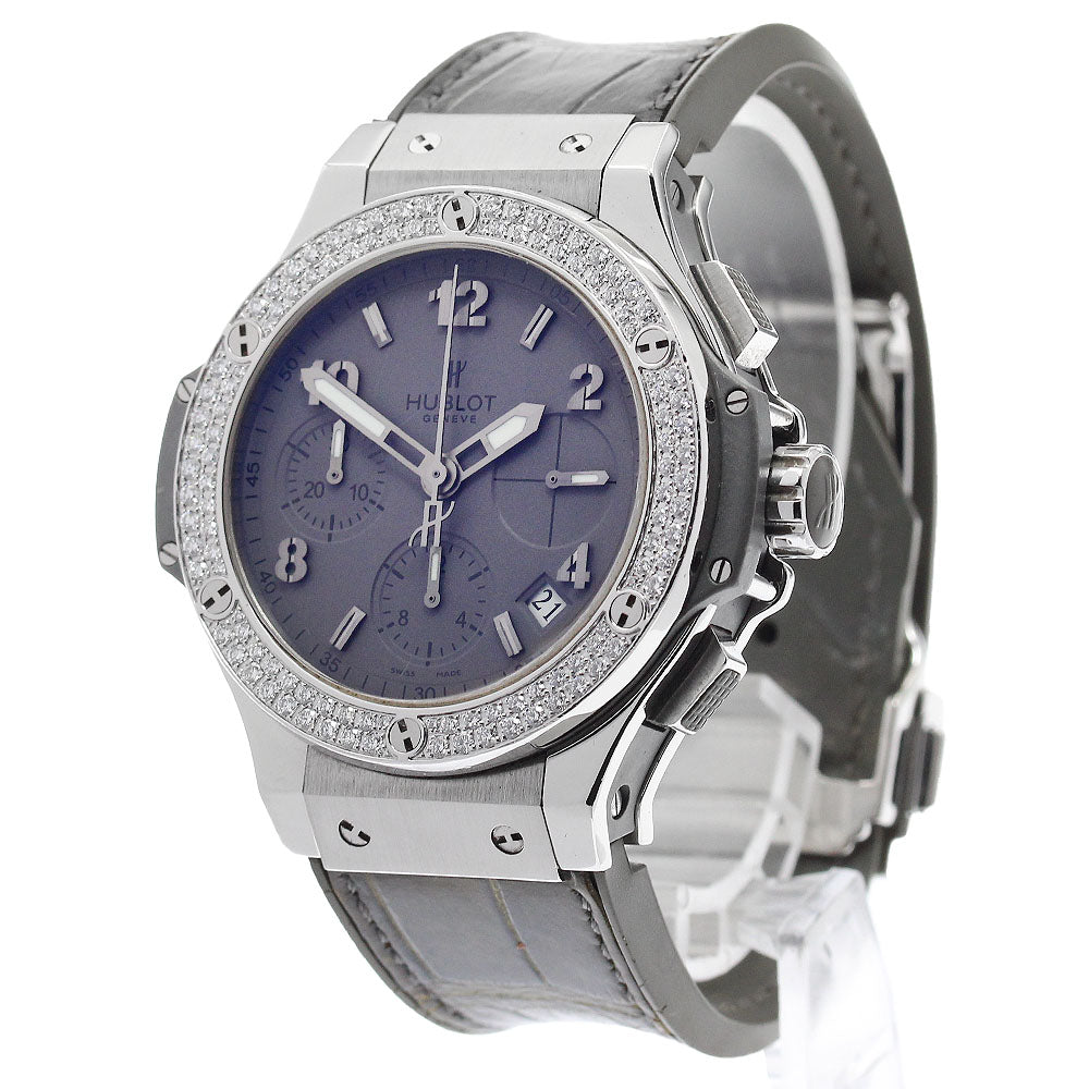 HUBLOT Big Bang Earl Gray 342.ST.5010.LR.1104 diamond bezel chronograph gray Dial Automatic Men's Watch_888440