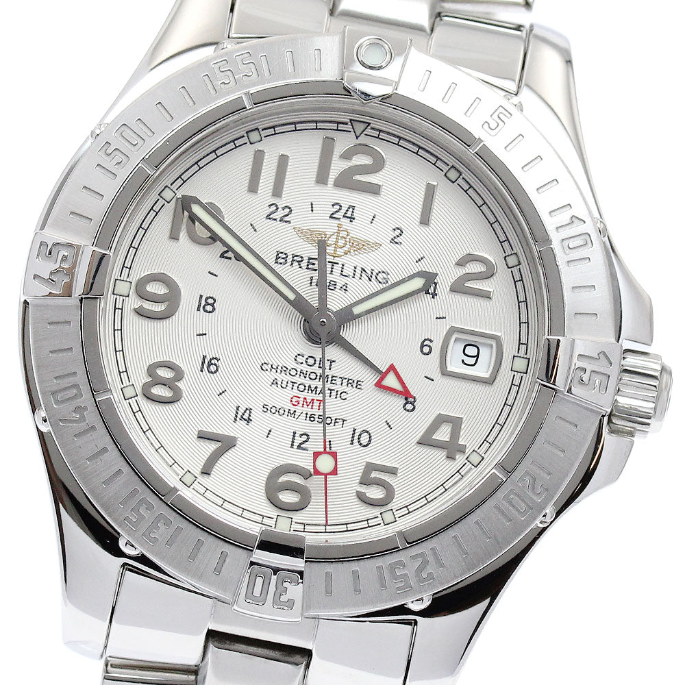 BREITLING Colt A32350 GMT Silver Dial Automatic Men's Watch_888446