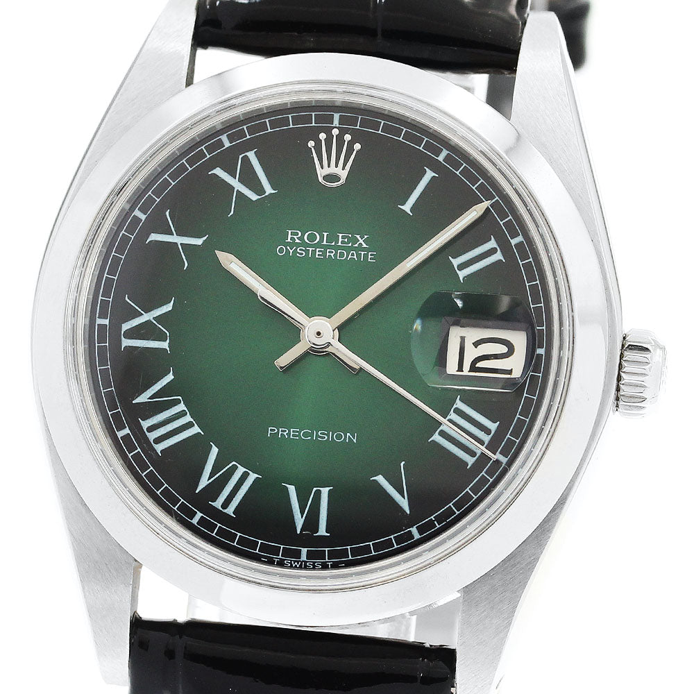 ROLEX 6694 Cal.1225 Redundant Dial green Dial Hand Winding Men's Watch_888478