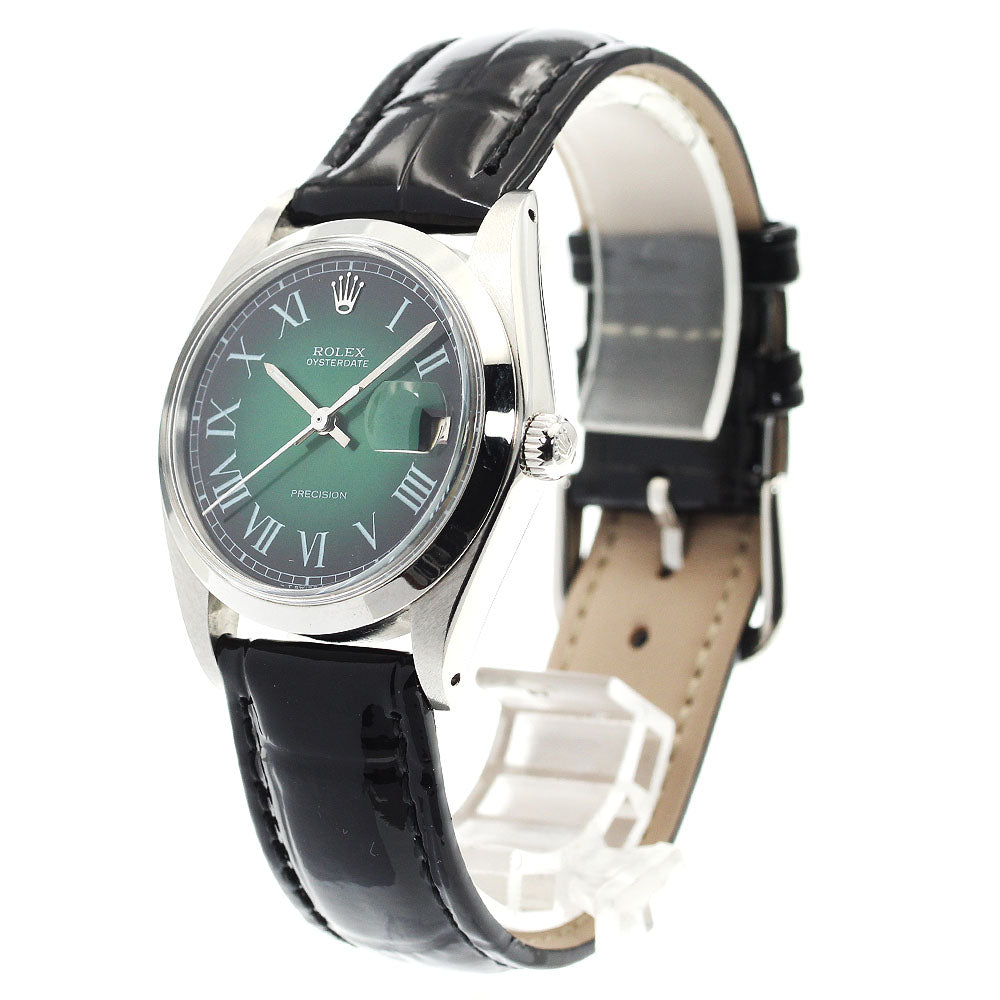 ROLEX 6694 Cal.1225 Redundant Dial green Dial Hand Winding Men's Watch_888478