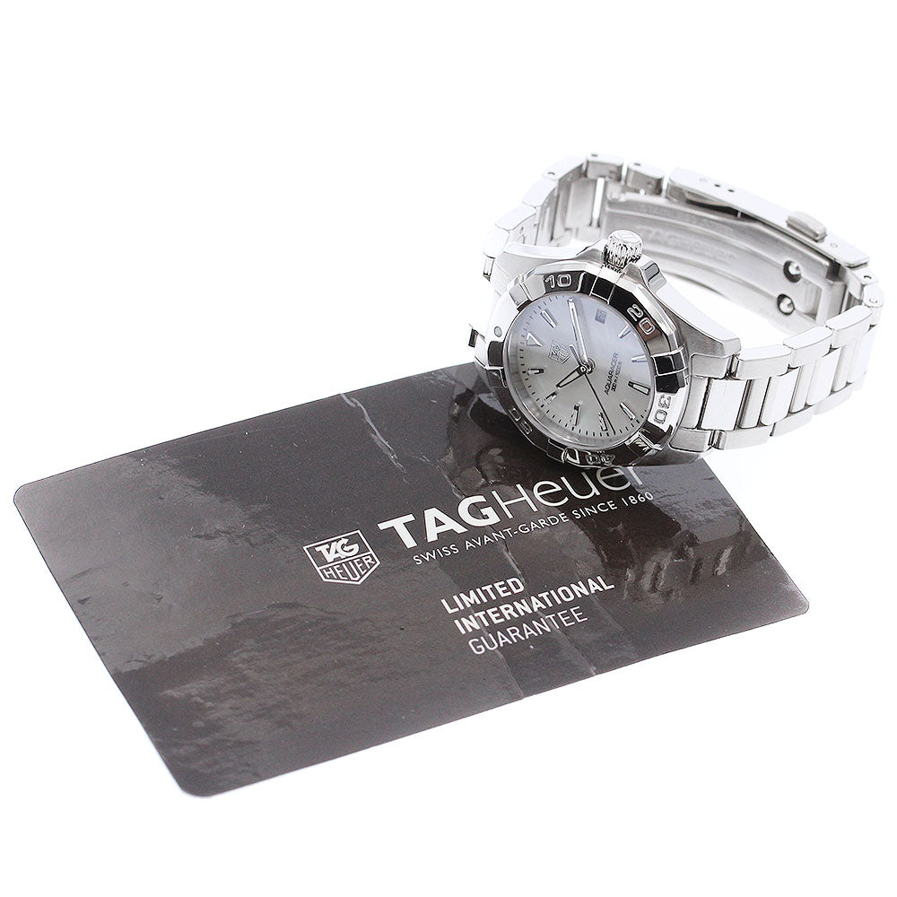 TAG HEUER Aqua racer WAY1412.BA0920 Date White shell Dial Quartz Ladies Watch_888485