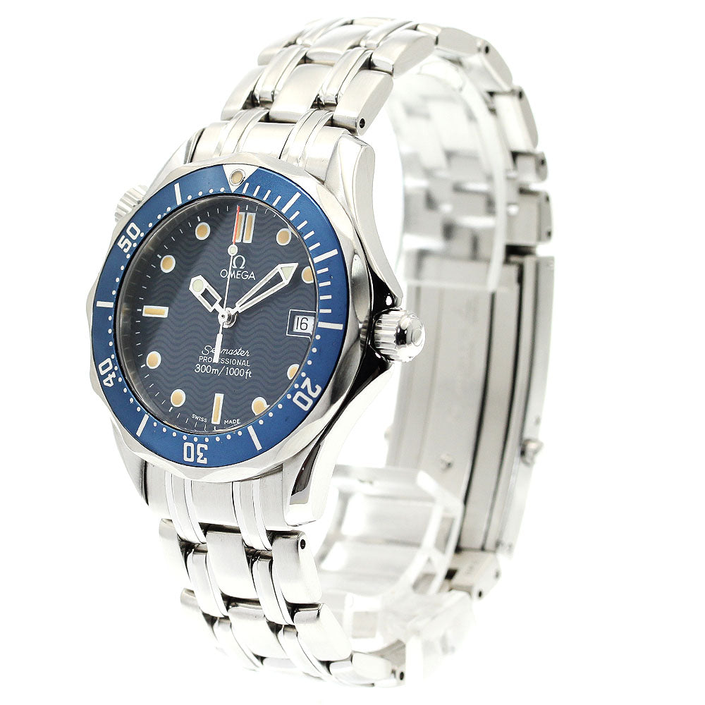OMEGA Seamaster300 2561.80 Date Navy Dial Quartz Boy's Watch_888490