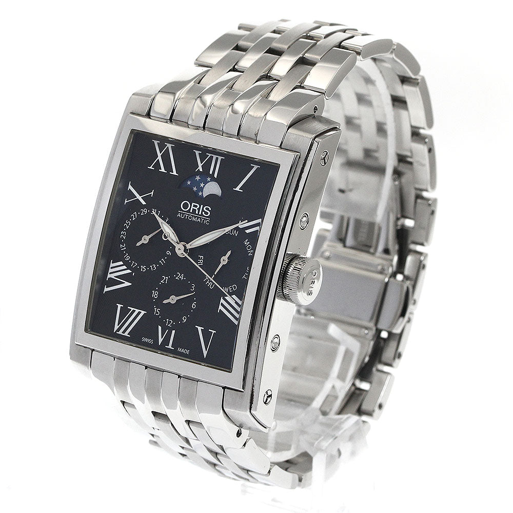 ORIS Rectangular Complication 7658 Day Date Moon Phase AT Men's Watch_888492