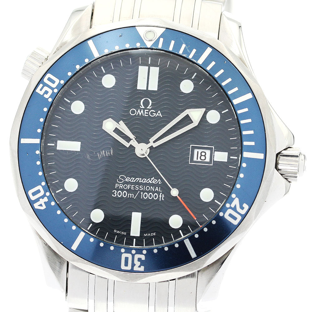 OMEGA Seamaster300 2541.80 Date Navy Dial Quartz Men's Watch_888498