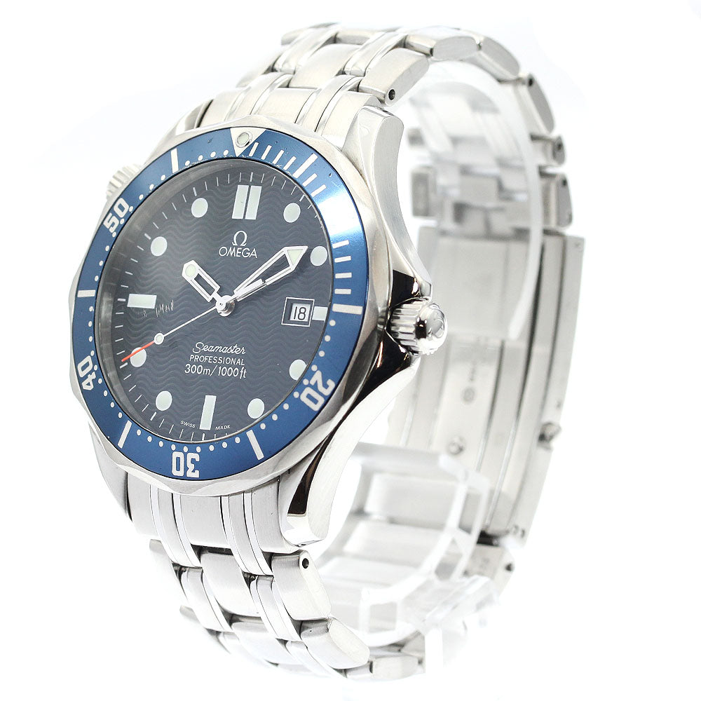 OMEGA Seamaster300 2541.80 Date Navy Dial Quartz Men's Watch_888498