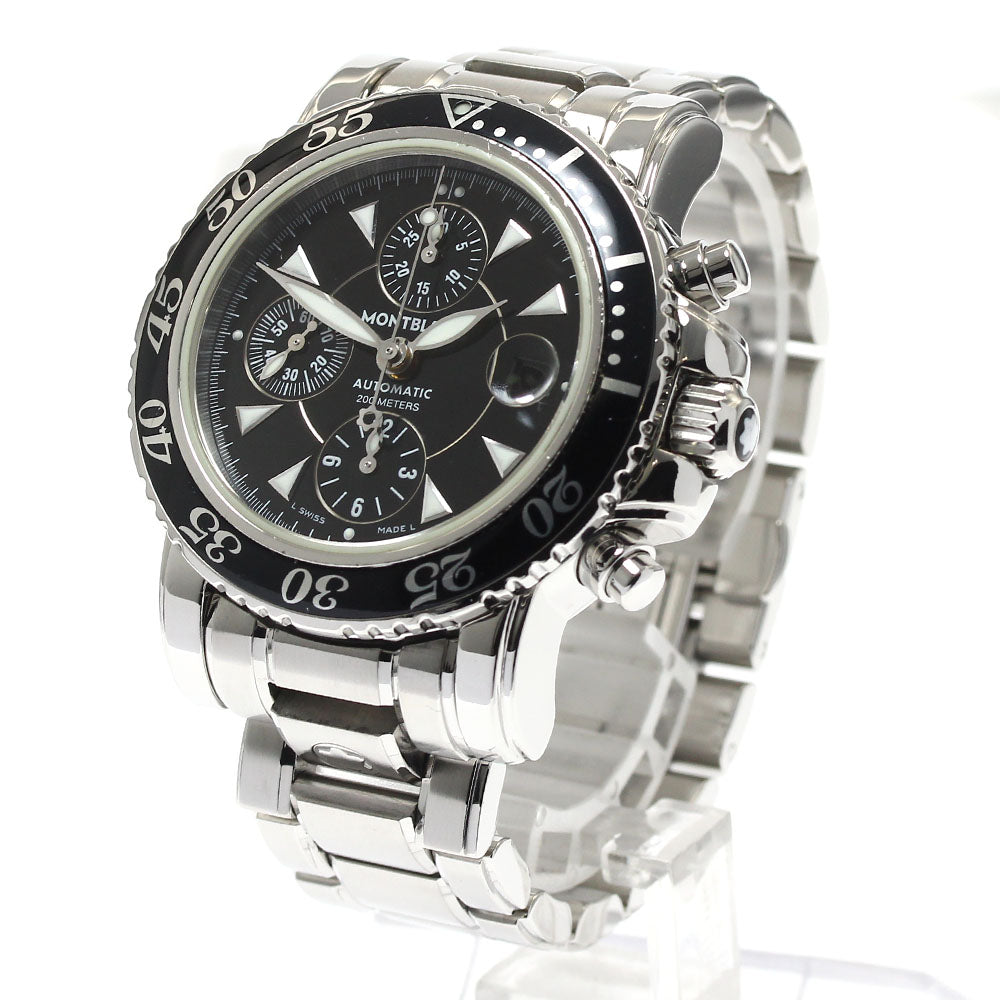 MONTBLANC Meisterstic 7034 Date Chronograph Black Dial Automatic Men's _888568