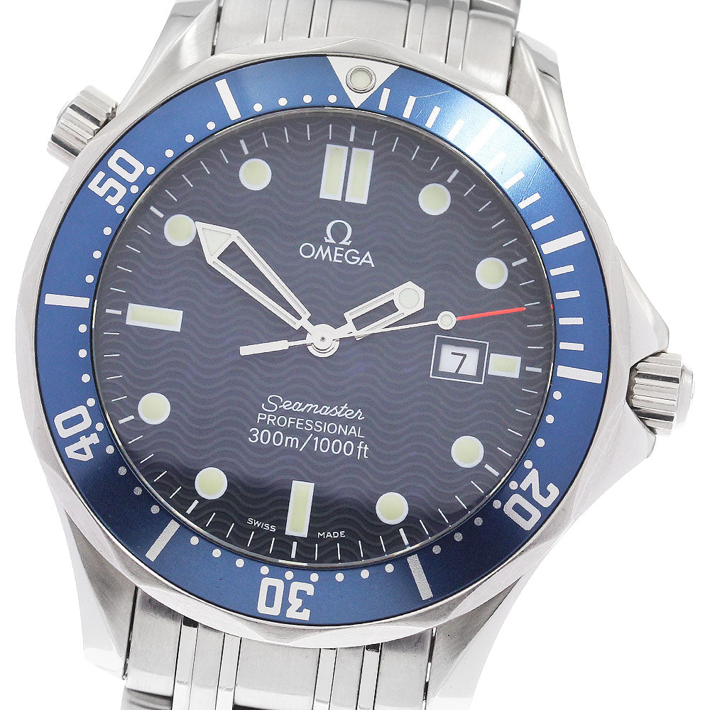 OMEGA Seamaster300 2541.80 Date Navy Dial Quartz Men's Watch_888569
