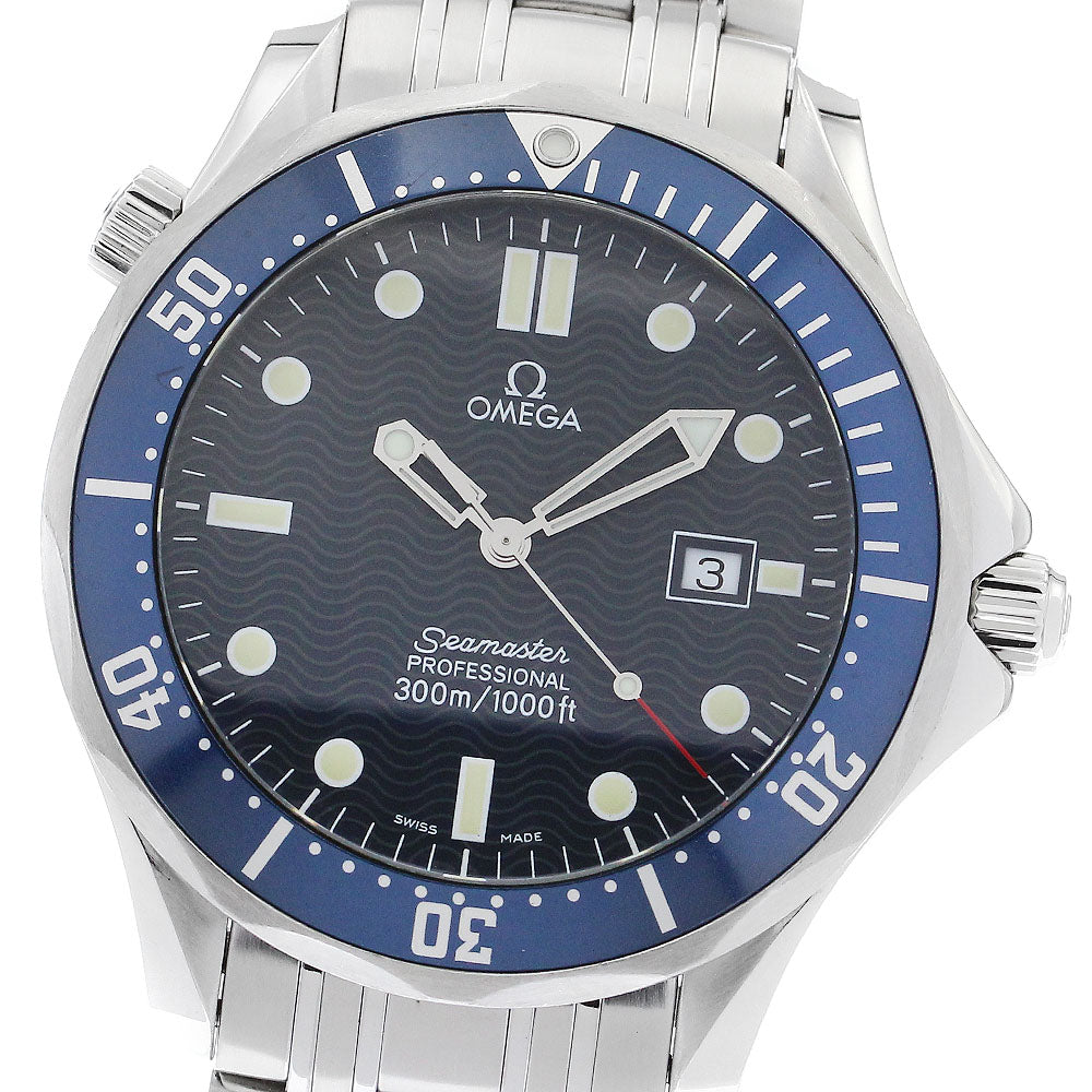 OMEGA Seamaster300 2541.80 Date Navy Dial Quartz Men's Watch_888573