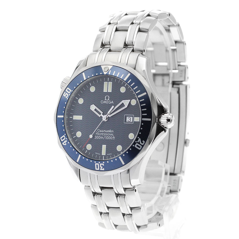 OMEGA Seamaster300 2541.80 Date Navy Dial Quartz Men's Watch_888573