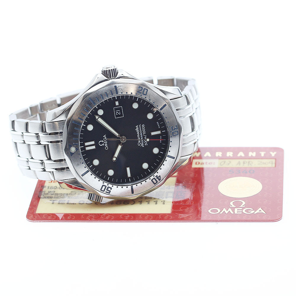 OMEGA Seamaster300 2261.50 Date black Dial Quartz Men's Watch_888578