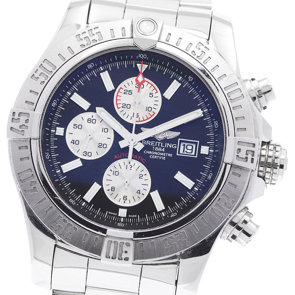 BREITLING Super Avenger II A13371 Date Chronograph Automatic Men's Watch_888580
