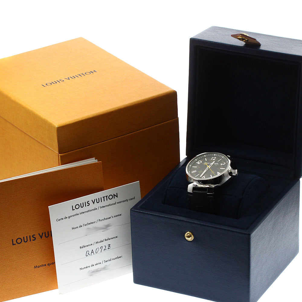 LOUIS VUITTON Tambour QA072Z Monogram Brown Dial Quartz Men's Watch_888586