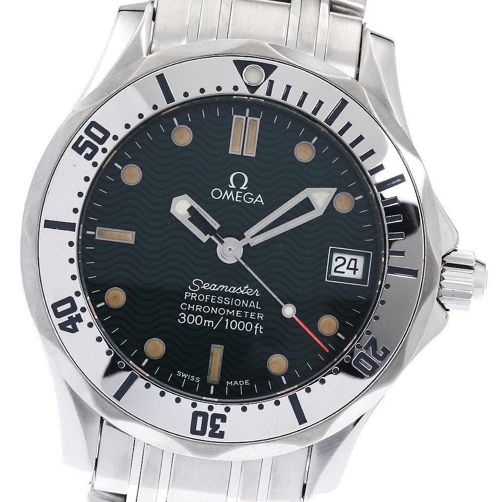 OMEGA Seamaster300 Jack Mayol 2553.41 green Dial Automatic Boy's Watch_888610
