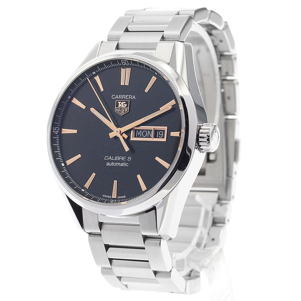 TAG HEUER Carrera Caliber 5 WAR201C-0 Day date black Dial Automatic Men's_888619