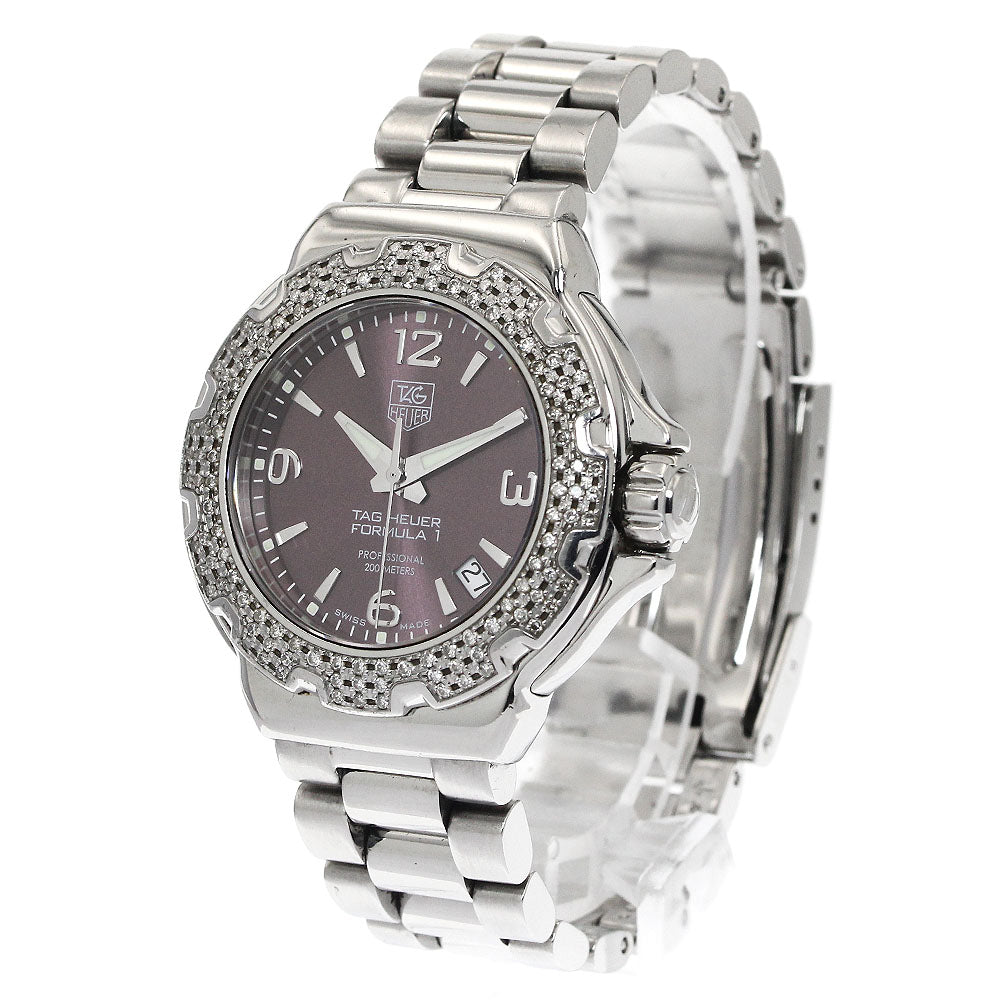TAG HEUER Formula 1 WAC1219 diamond bezel purple Dial Quartz Ladies Watch_888621