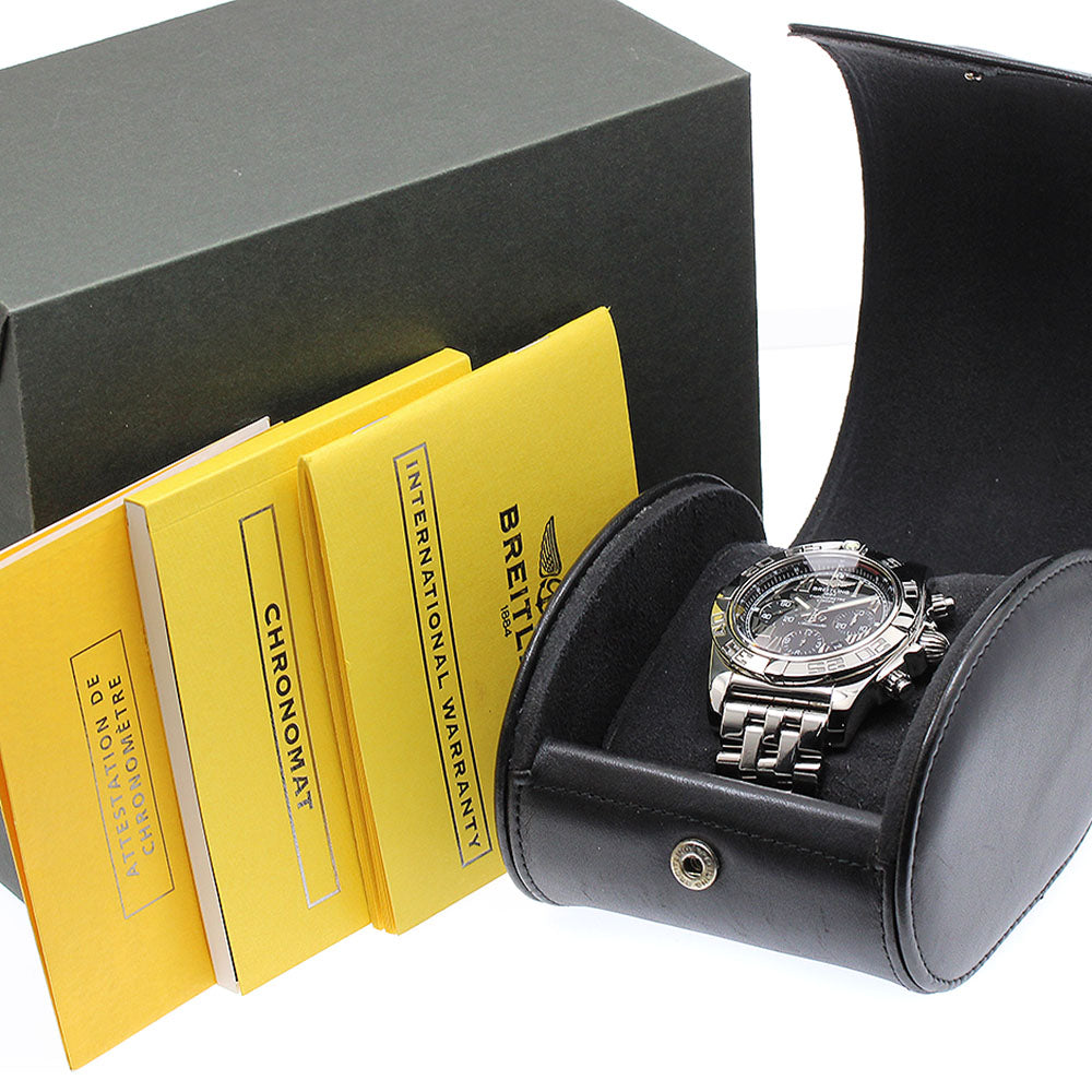 BREITLING Chronomat 44 AB0110 Date black Dial Automatic Men's Watch_888682