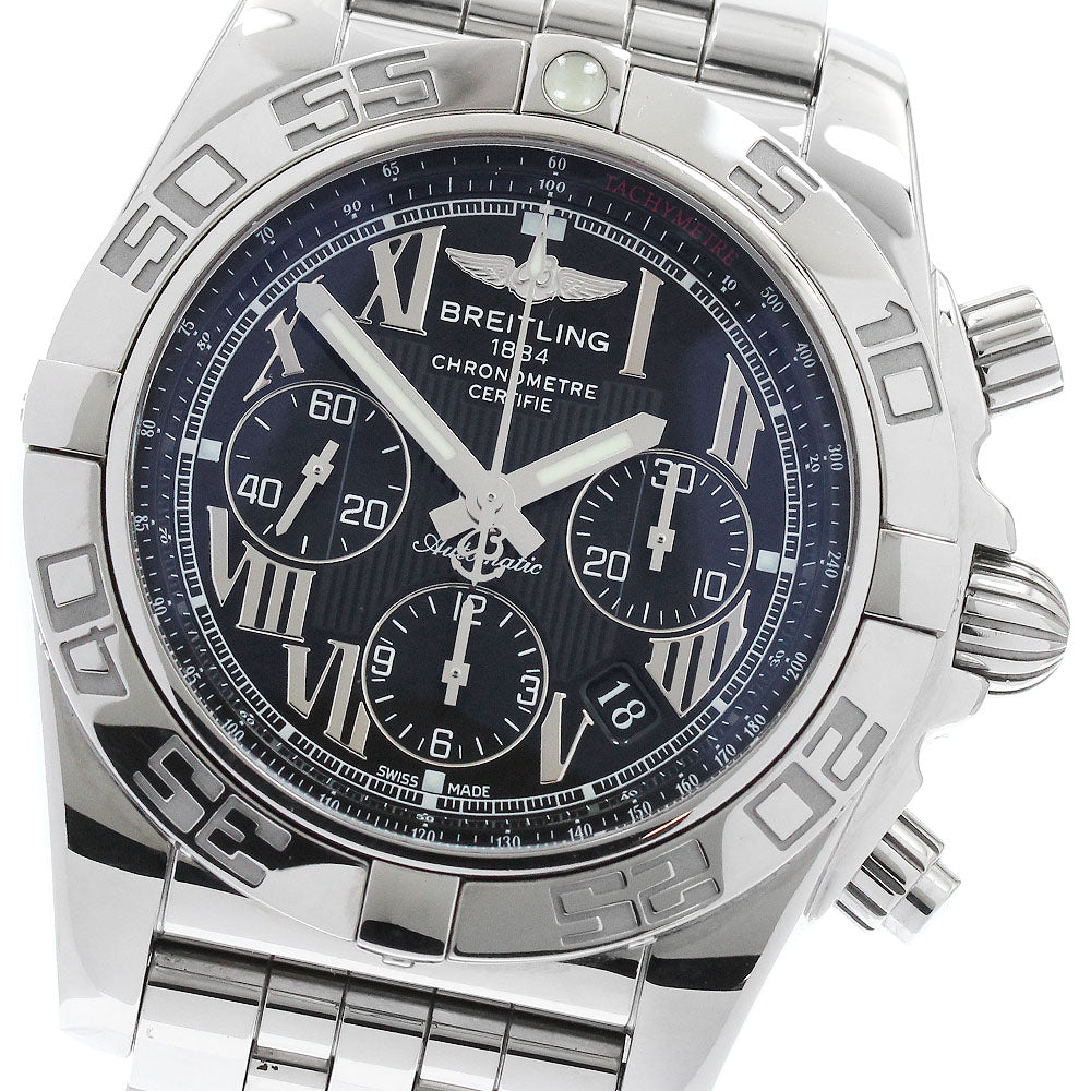 BREITLING Chronomat 44 AB0110 Date black Dial Automatic Men's Watch_888683