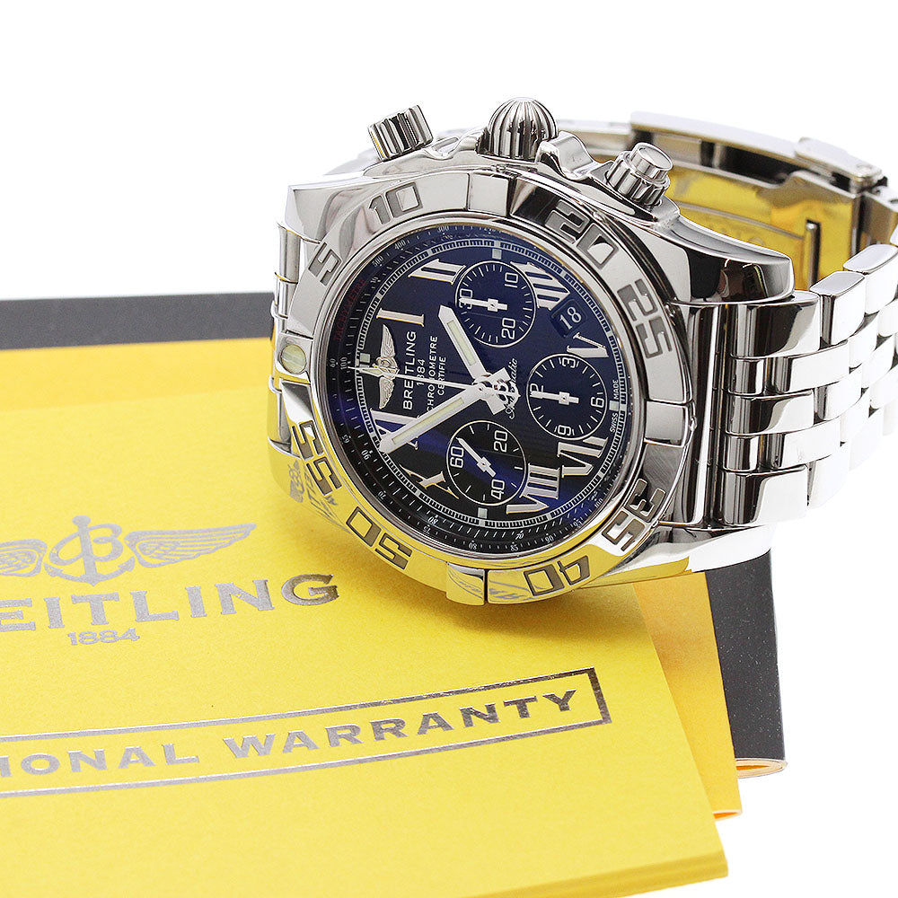 BREITLING Chronomat 44 AB0110 Date black Dial Automatic Men's Watch_888683