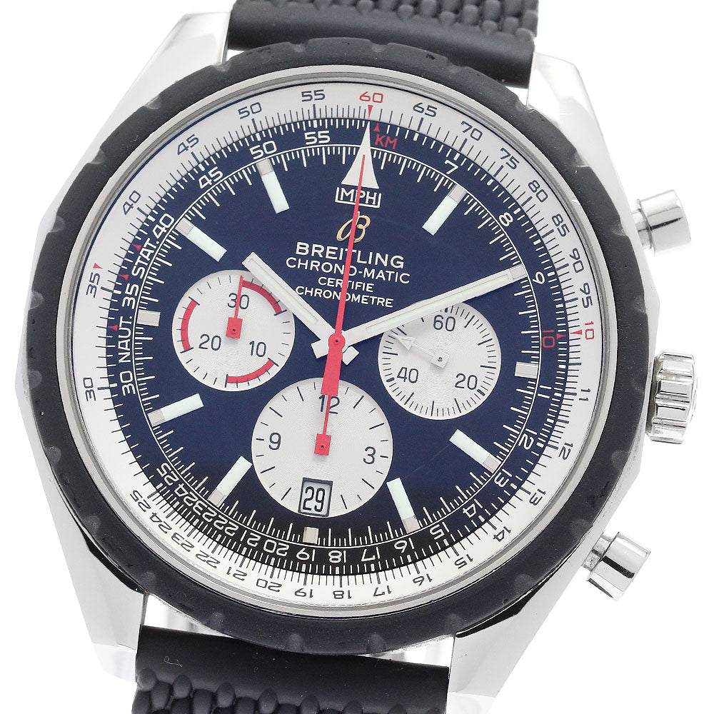 BREITLING Chronomatic 49 A14360 Date black Dial Automatic Men's Watch_888688