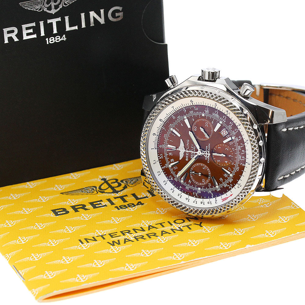 BREITLING Bentley Motors A25362 Chronograph Brown Dial Automatic Men's_888699