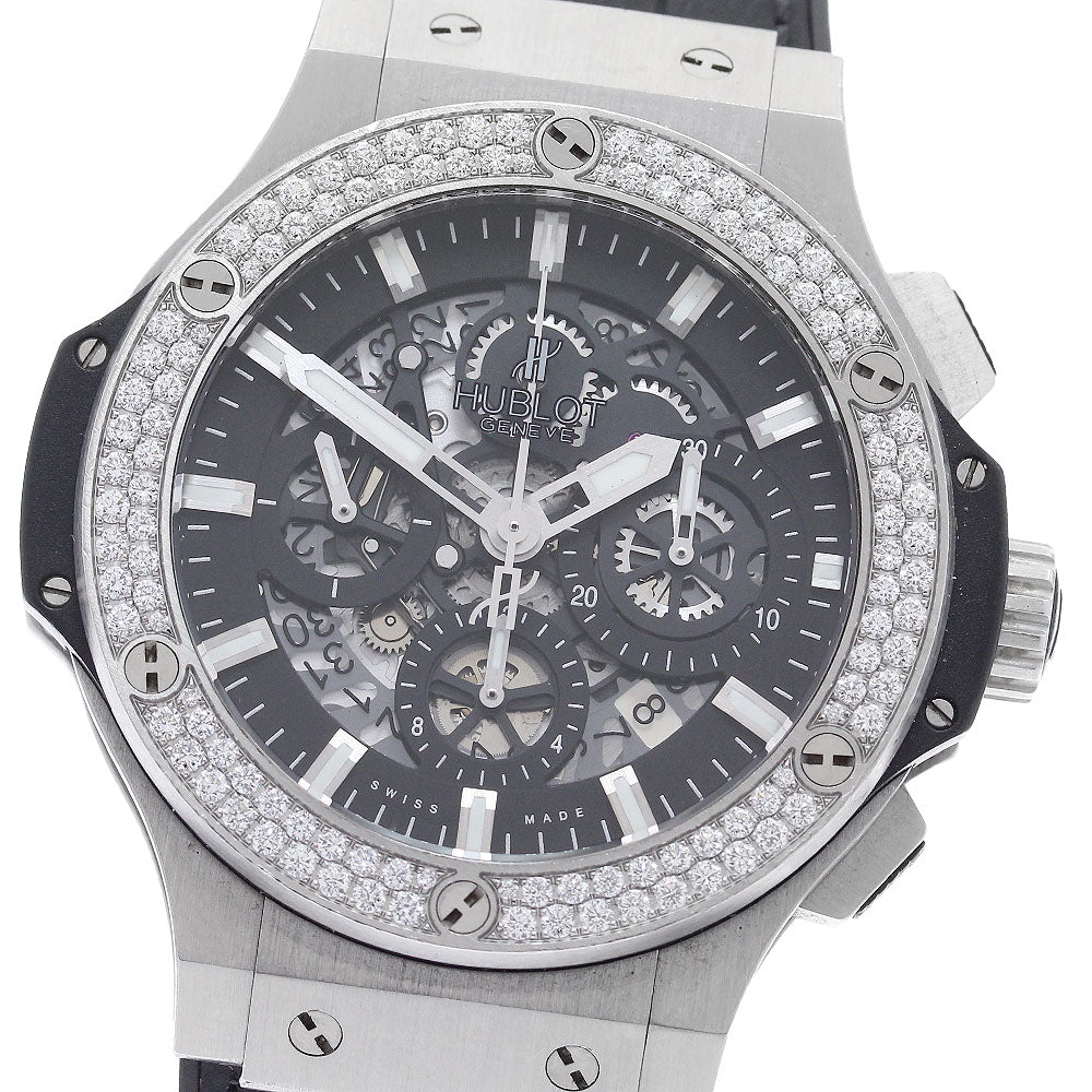 HUBLOT Big Bang Aeroban 311.SX.1170.GR.1104 chronograph diamond bezel black Dial Automatic Men's Watch_888704