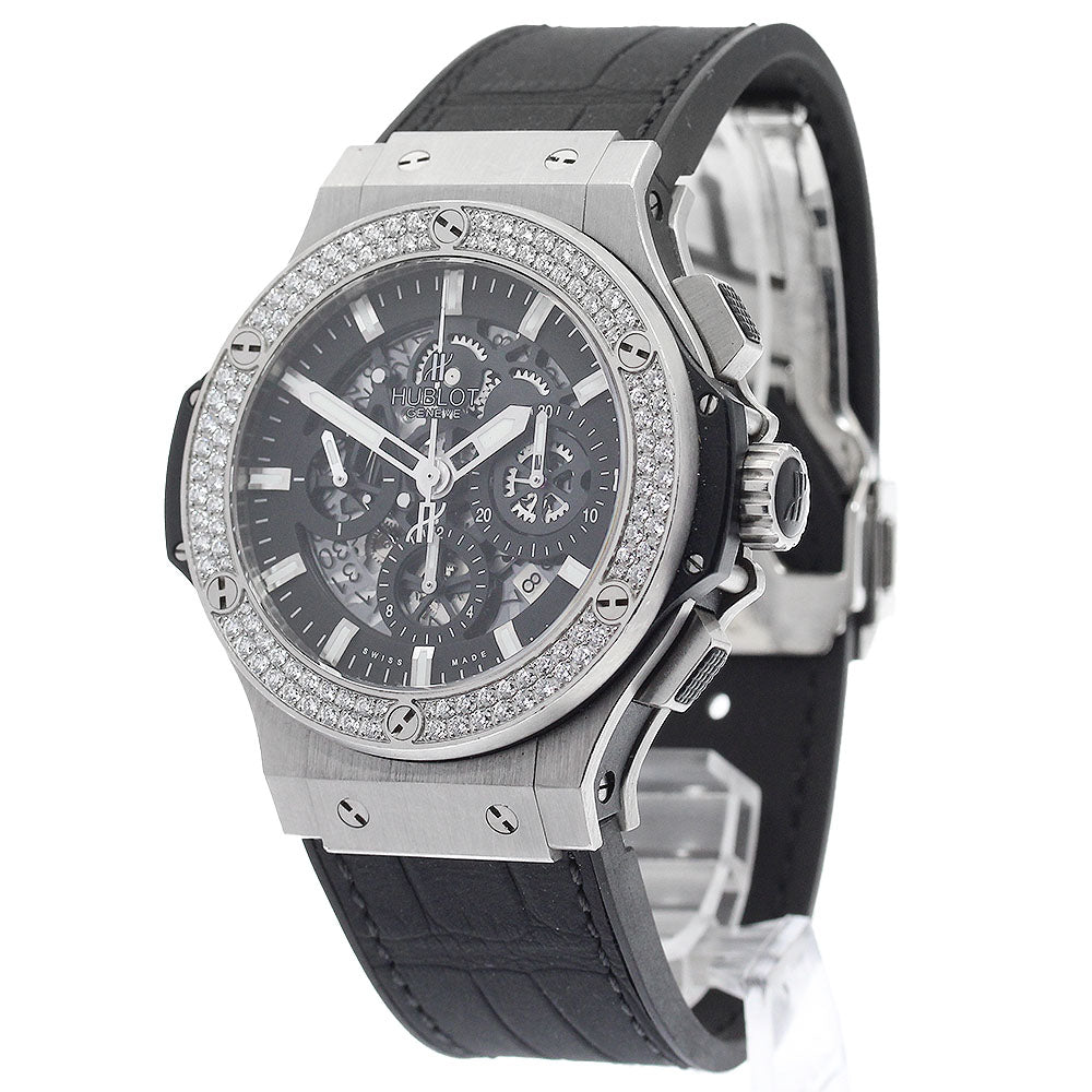 HUBLOT Big Bang Aeroban 311.SX.1170.GR.1104 chronograph diamond bezel black Dial Automatic Men's Watch_888704