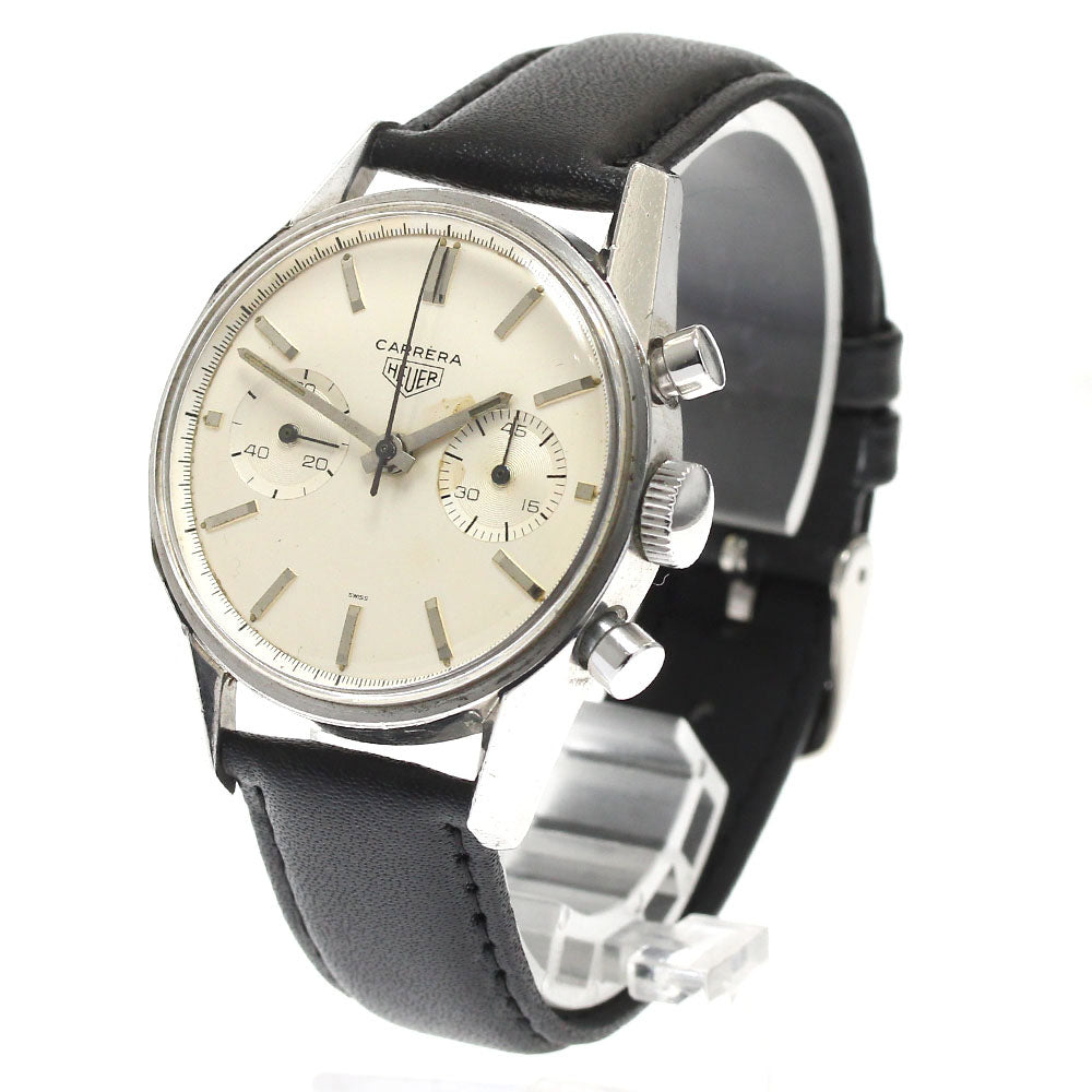 Heuer Carrera Cal.92 Chronograph Silver Dial Hand Winding Men's Watch_888708