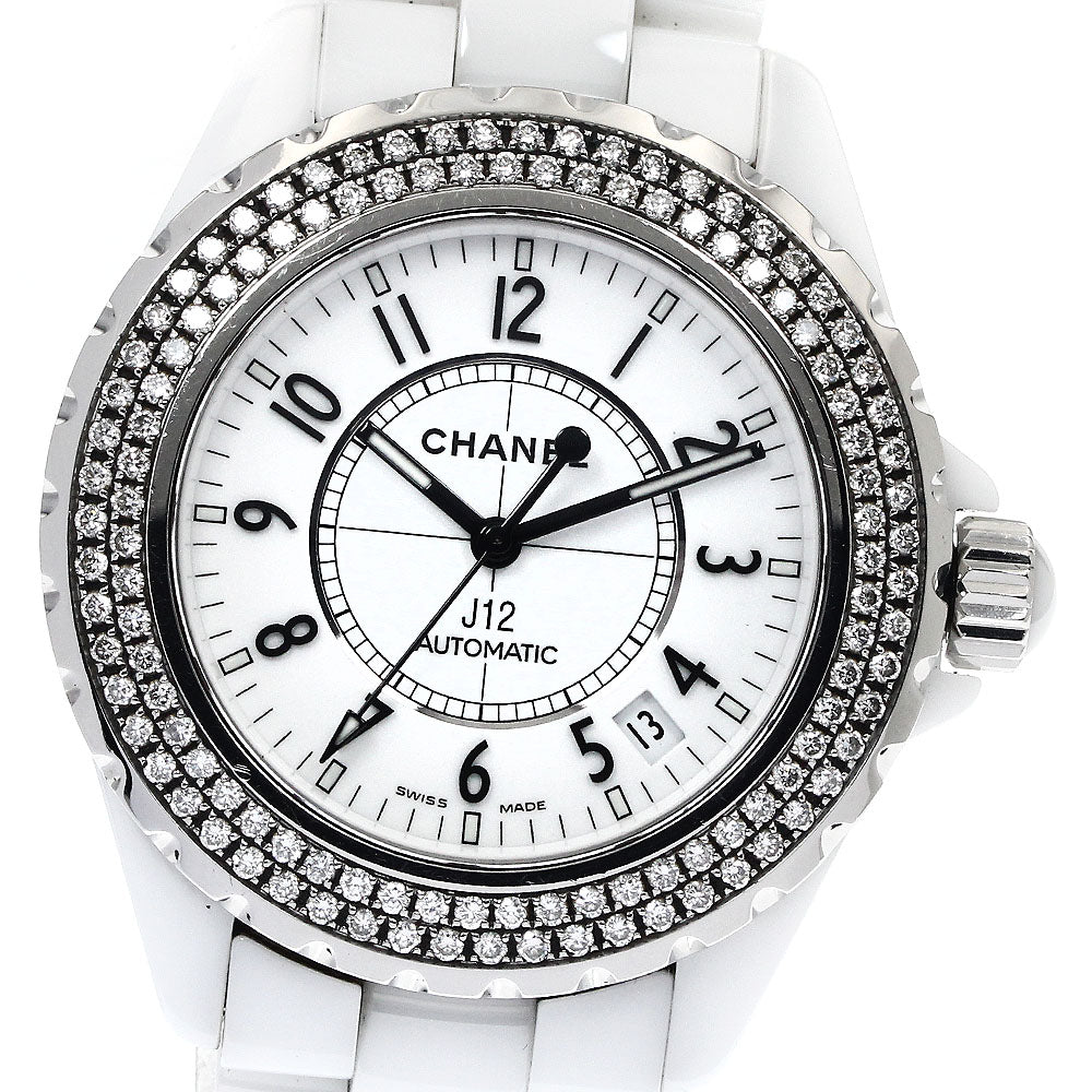 CHANEL J12 H0969 Diamond bezel white ceramic white Dial Automatic Men's_888763