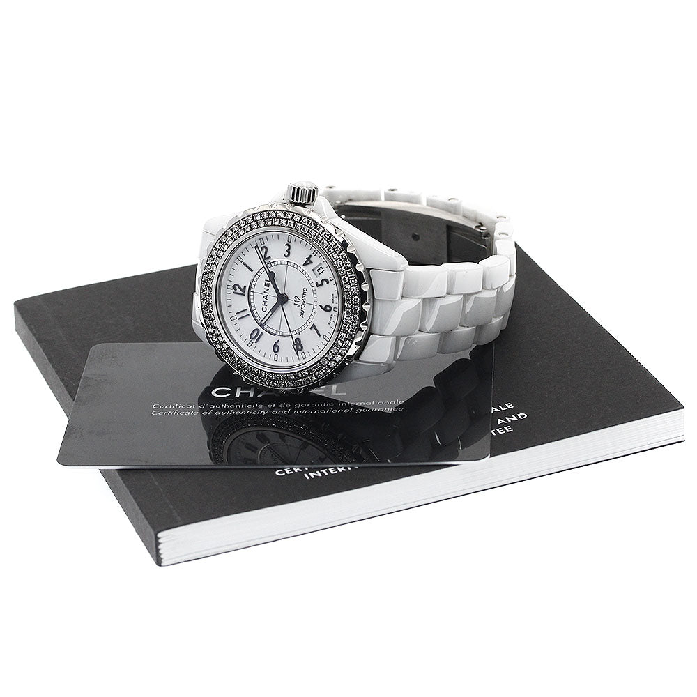 CHANEL J12 H0969 Diamond bezel white ceramic white Dial Automatic Men's_888763