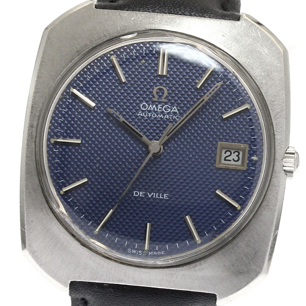 OMEGA De Ville Vintage square blue Dial Automatic Men's Watch_888775