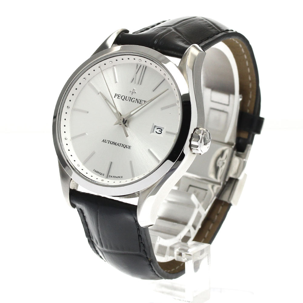 Pequignet Elegance 4800533 Date Silver Dial Automatic Men's Watch_888789