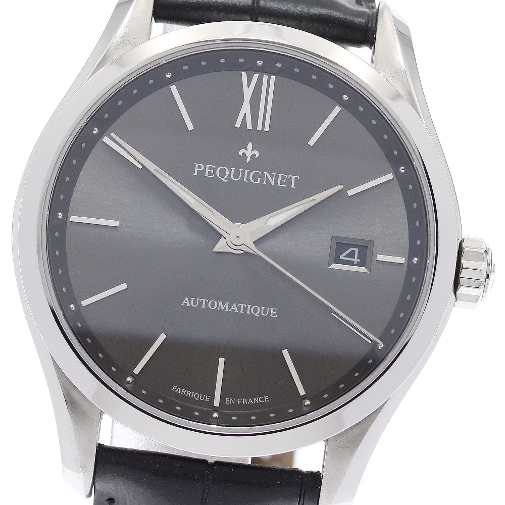 Pequignet Elegance 4800543S Date gray Dial Automatic Men's Watch_888794