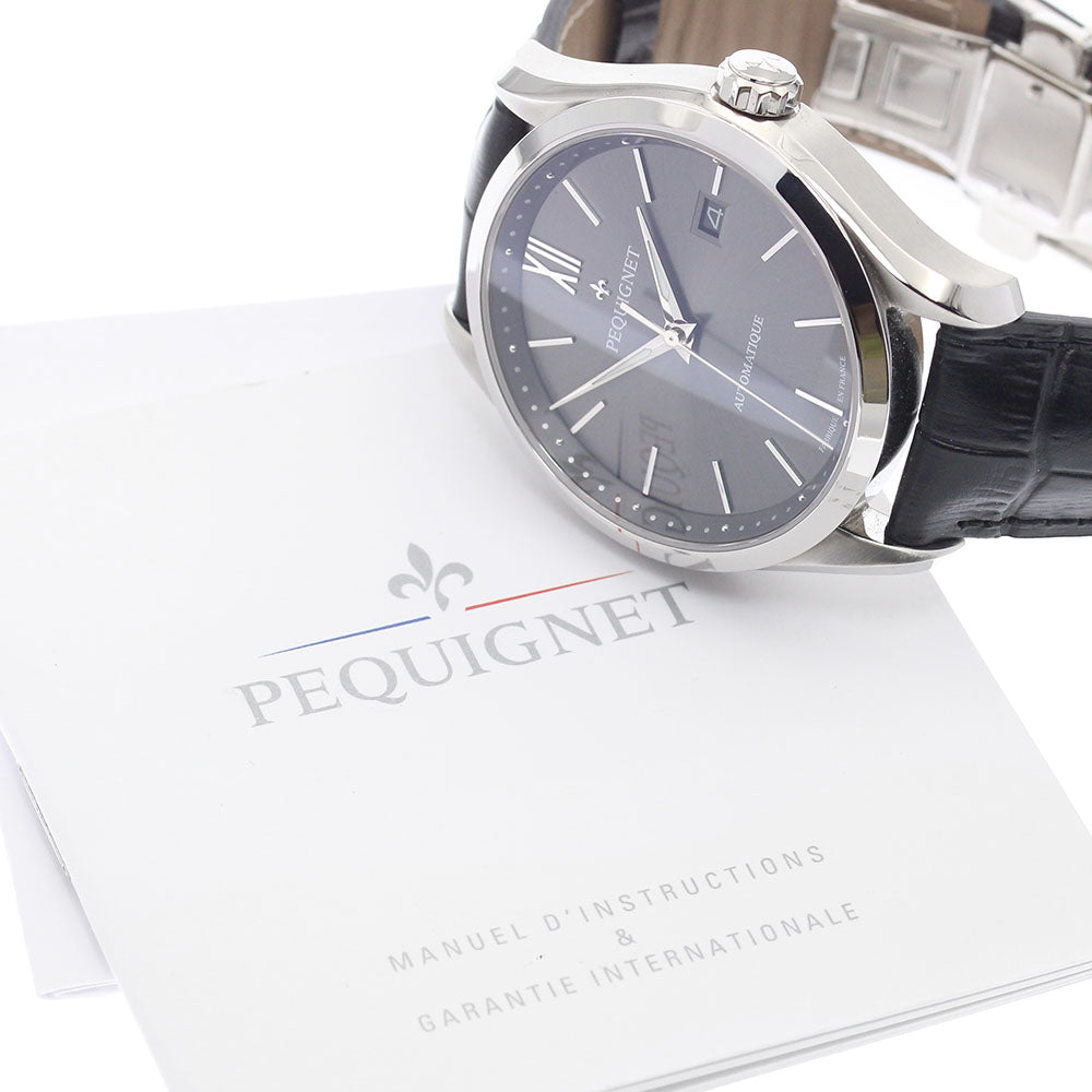 Pequignet Elegance 4800543S Date gray Dial Automatic Men's Watch_888794