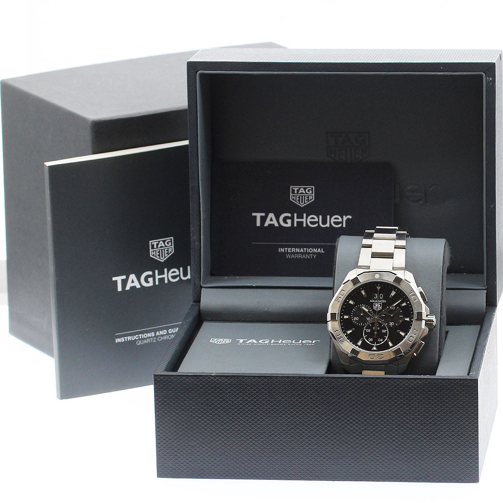 TAG HEUER Aqua racer CAY1110-0 Chronograph Date black Dial Quartz Men's Watch_888810