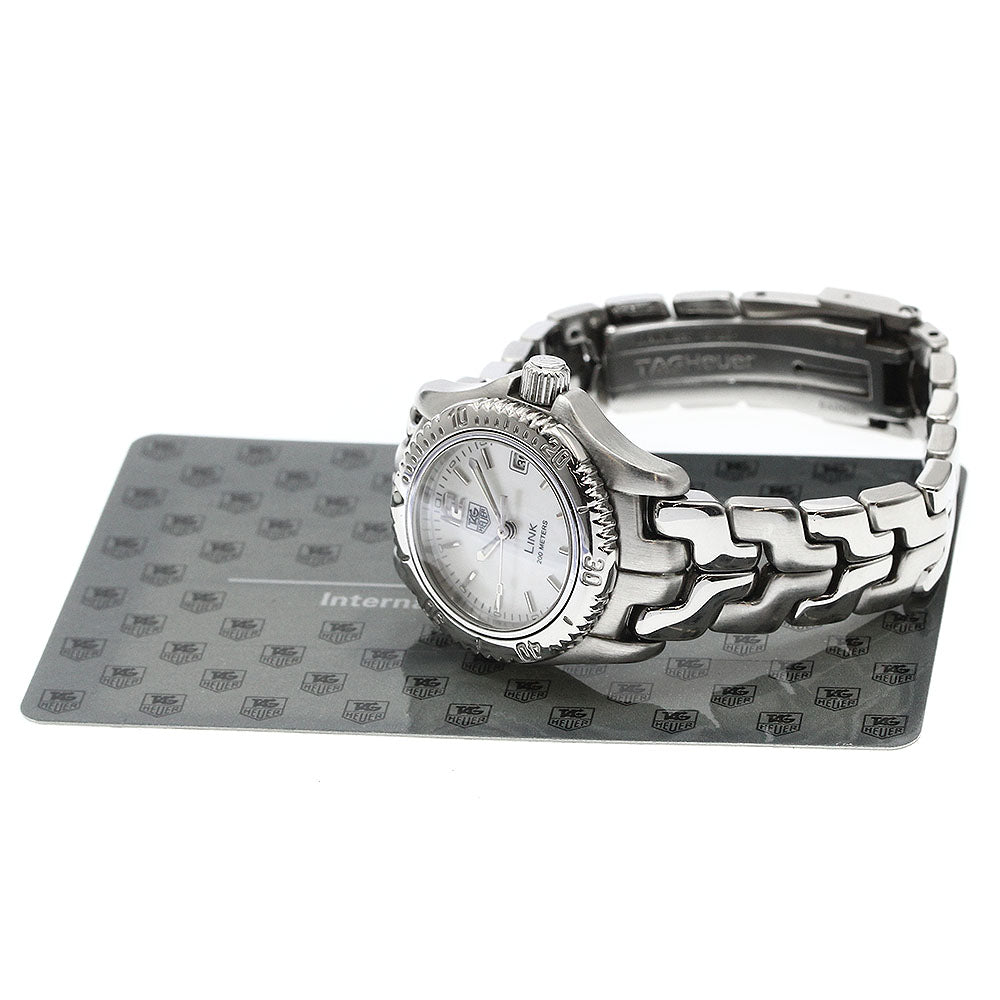 TAG HEUER Link WT141H Date White shell Dial Quartz Ladies Watch_888813