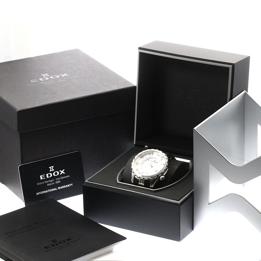 EDOX Grand Ocean 80080 3 AIN Date Silver Dial Automatic Men's Watch_888817