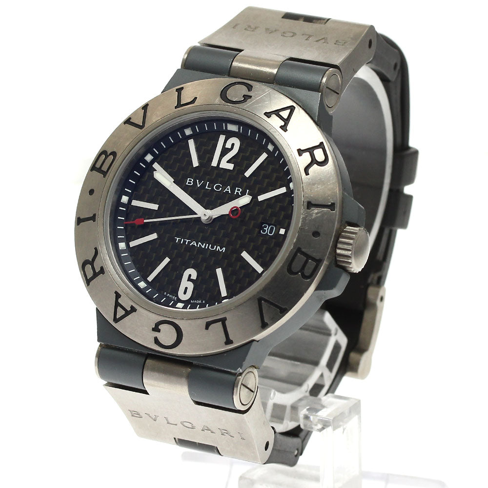 BVLGARI Diagono Titanium TI44TA Date black Dial Automatic Men's Watch_888823