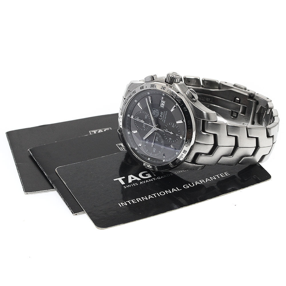 TAG HEUER Link CJF2115 Chronograph gray Dial Automatic Men's Watch_888826