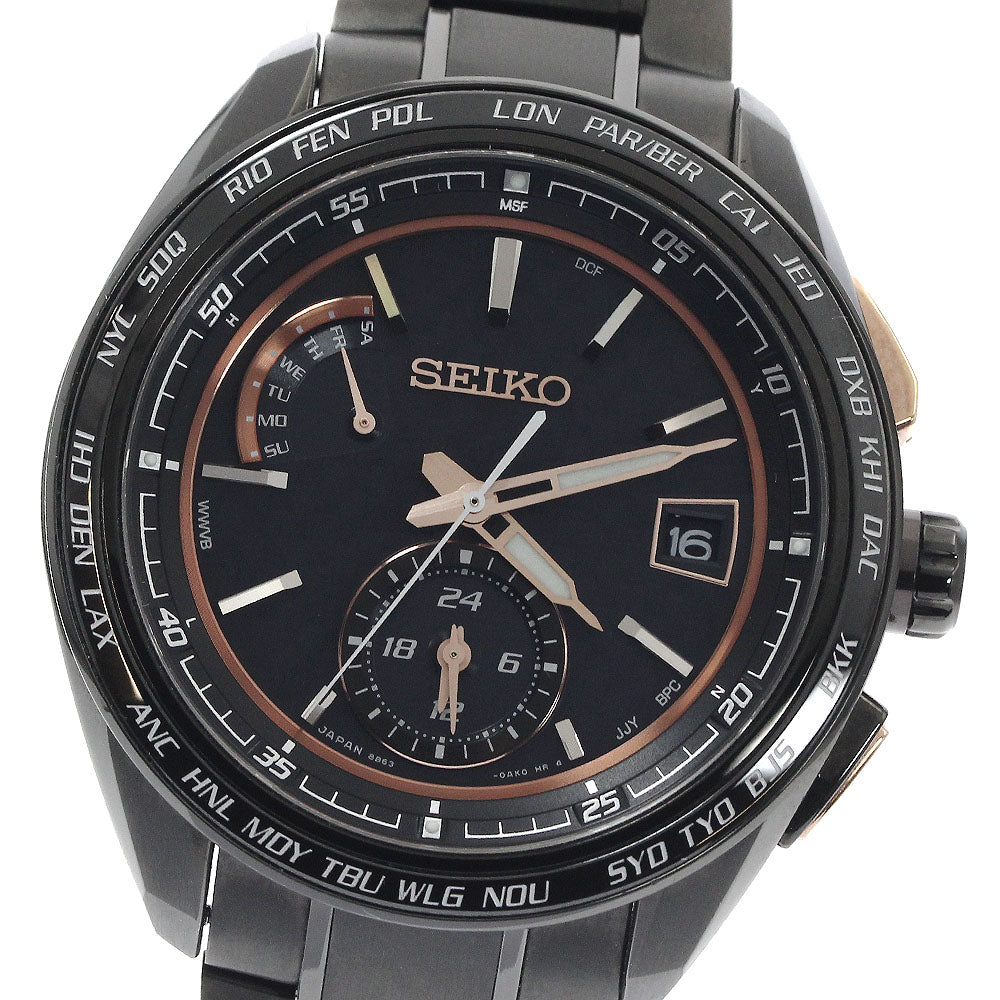 SEIKO Brights SAGA263/8B63-0AN0 Date Solar Powered Radio Men's Watch_888836