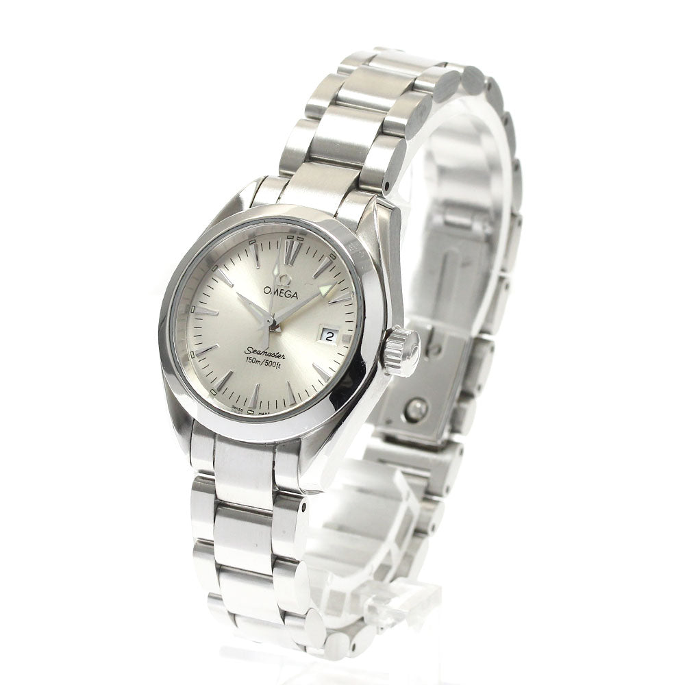 OMEGA Seamaster Aqua Terra 2577.30 Date Silver Dial Quartz Ladies Watch_888837