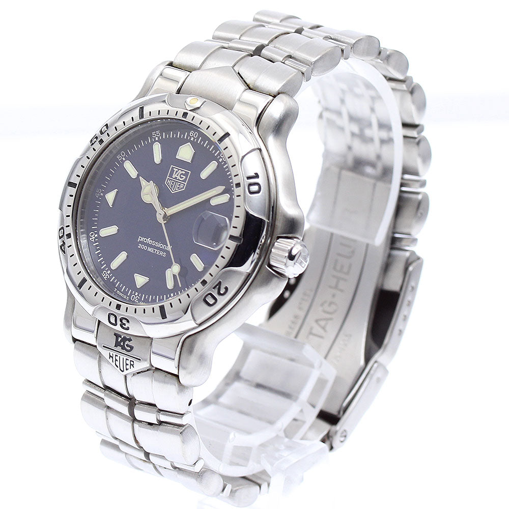 TAG HEUER 6000 Series Professional WH1115-K1 Date Navy Dial Quartz Men's_888838